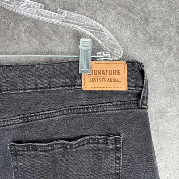 Levi’s Signature High-Rise Kick Boot Jeans Women’s 18 W34 Gray Y2K - Picture 6 of 9